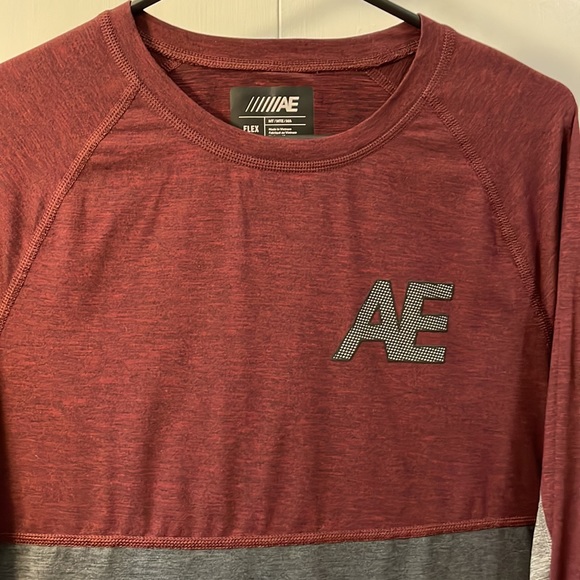 American Eagle men’s long sleeve T shirt size medium-tall 2 for 15. - Picture 4 of 7